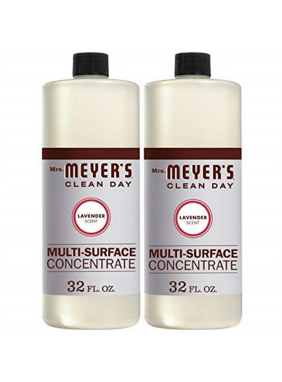 Mrs. Meyer's Clean Day Multi-Surface Cleaner Concentrate, Use to Clean Floors, Tile, Counters,Lavender Scent, 32 oz- Pack of 2