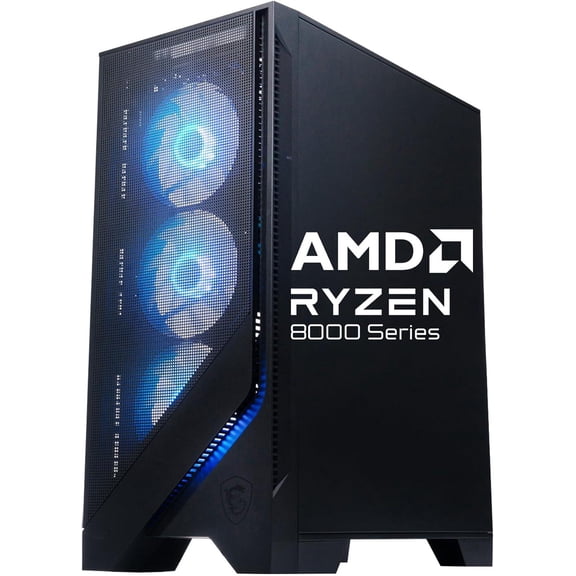 msi Codex Z2 Gaming Desktop: AMD R7-8700F, GeForce RTX 5060Ti, 16GB DDR5, 1TB m.2 NVMe SSD, USB Type-C, VR-Ready, Windows 11 Home : A8NVM-671US