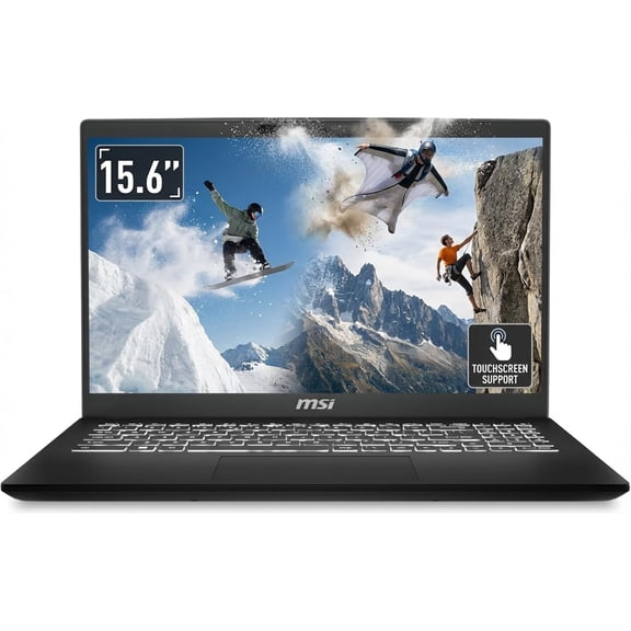 msi Modern 15.6" FHD 1920x1080 IPS Touchscreen Laptop 14-Core Intel 9 270H 32GB DDR4 1TB SSD Intel Graphics Shared Wi-Fi 6E Backlit Keyboard 720p HD Camera Win10 Home w/ONT 32GB USB