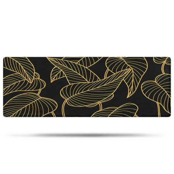 msiwtych Line Flower Bathroom Rugs