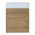thumbnail image 1 of mteryoing 18" Modern Wall Mounted Bathroom Vanity With Sink Combo Space Saving Bathroom Accessories For Small Space, 1 of 9