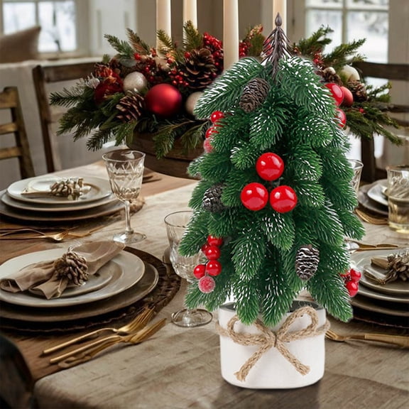 mtpzqdy Mini Artificial Christmas Tree Set