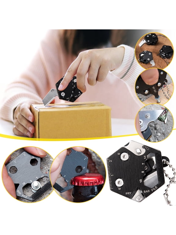 Mini Hexagon Multi Tool Keychain
