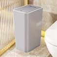 thumbnail image 1 of mtvxesu Bathroom Trash Can with Lid, Plastic Small Garbage Can with Press Lid Wastebasket with Popup Lid Small Trash Cans for Kitchen Toilet Office Living Room Black, 1 of 7