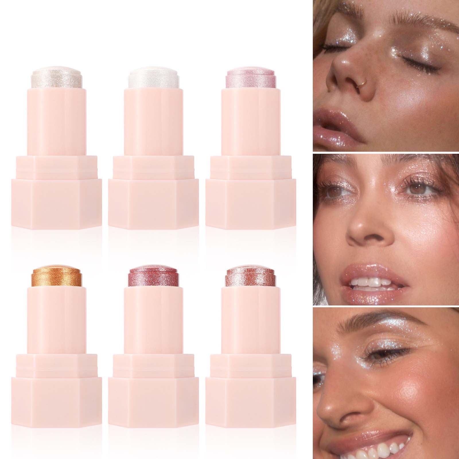 Shiny Jelly Highlighter Stick – Glitzerstift Für Gesicht & Körper, Farbe 02 Moonlight
