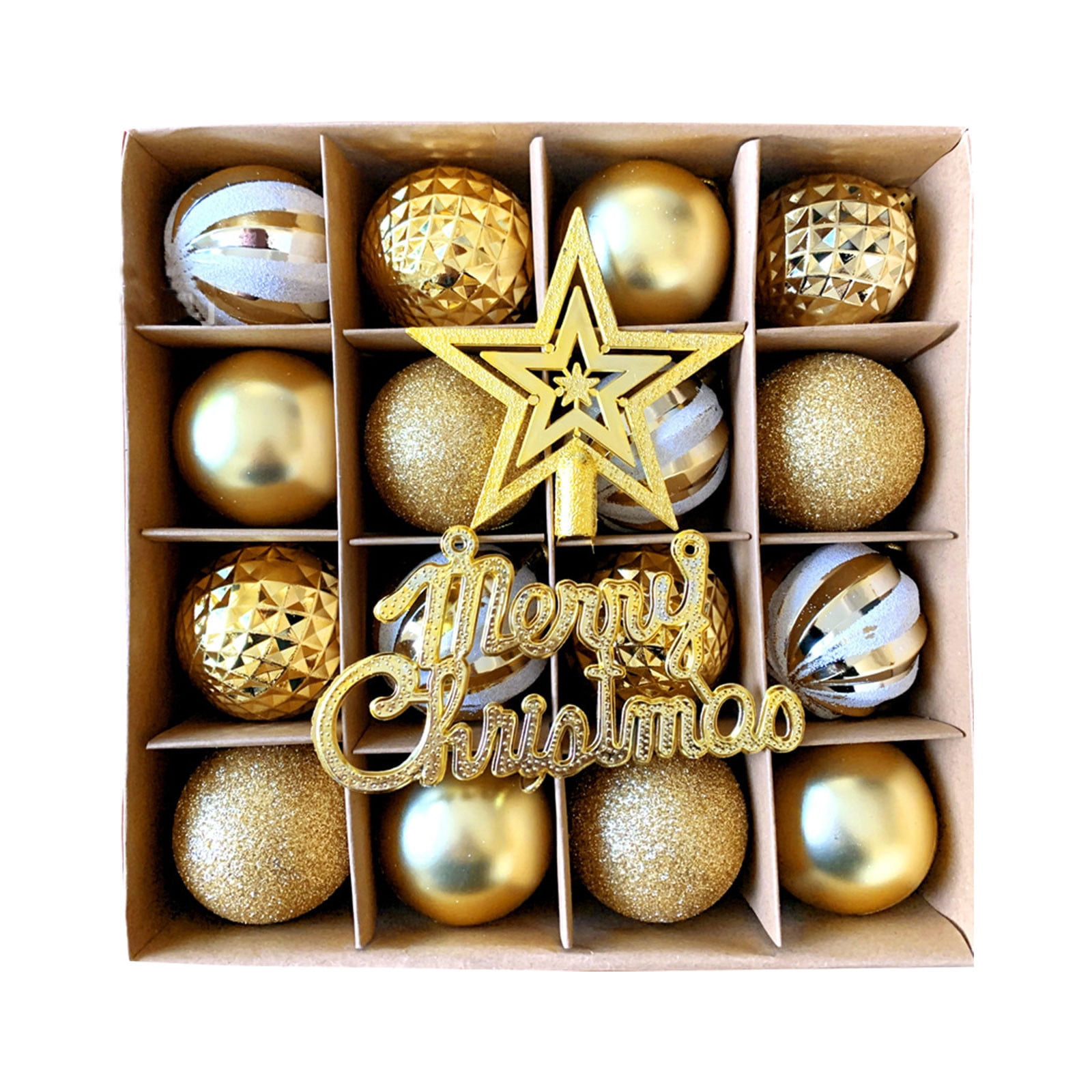 mtvxesu Christmas Ornaments Clearance, Christmas Hanging Ball Ornaments Christmas Ornament Clearance