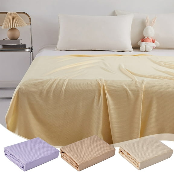 mtvxesu Cooling Blanket King, Summer Cool Blanket Summer Fiber Ice Silk Cover Blanket Children's Double Fiber Towel Quilt Conditioning Blanket Baby Cooling Blanket for Hot Sleepers