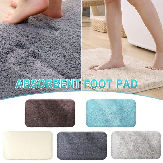 mtvxesu Extra Thick Microfiber Bathroom Rug With Slip-Resistant Backing, Super Absorbent, Machine Washable, 40X60Cm, 1 Piece