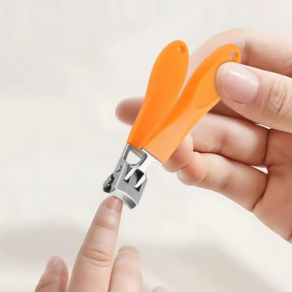 Heavy-Duty Splash-Proof Nail Clipper | Large Opening Trimmer for Thick Hard Toenails | Ergonomic Grip Manicure Tool | Home & Travel Foot Care | Professional Pedicure Essential