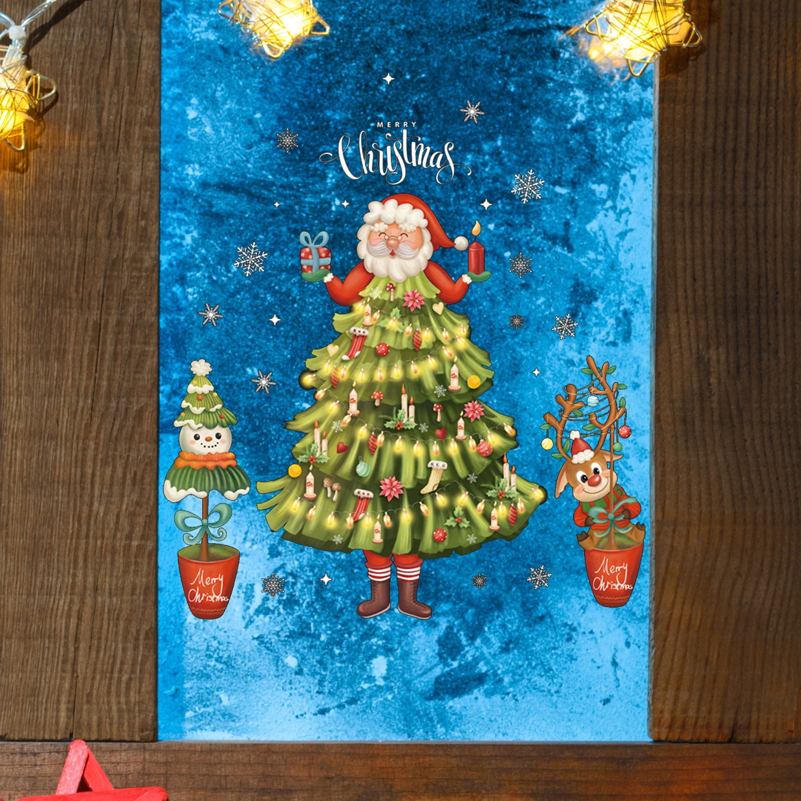 mtvxesu Holiday Stickers, Christmas Lights Decoration Wall Decoration