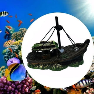 Large Ship Aquarium Ornaments