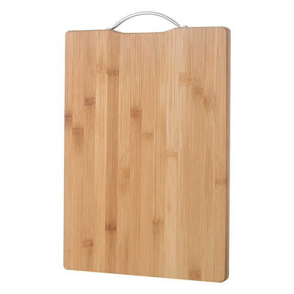 mtvxesu Large Thickened Bamboo Cutting Board For Kitchen, Solid Wood Chopping Board With Non-Slip Handle, Dishwasher Safe, 1 Piece