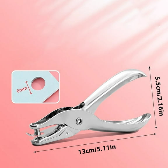3Mm & 6Mm Round Hole Punch Tool for Paper, Crafts, and Binding - Portable Multi-Function Handheld Puncher
