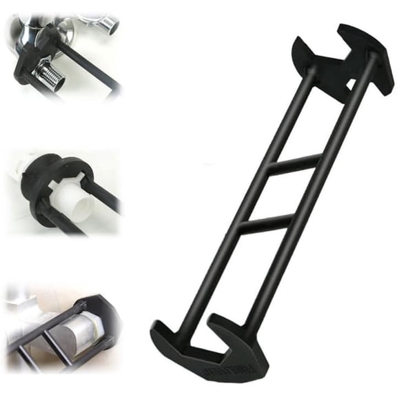 mtvxesu Multifunctional Sink Wrench Tool, 360° Rotating Socket Head Basin Faucet Wrench, Faucet Tools Under Sink Wrench Faucet Tool for Tight Spaces Kitchen Bathroom Portable Installation Tool