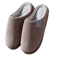 thumbnail image 1 of mtvxesu Slippers for Women,Womens Cotton Couple Slipper Warm Comfy House Slippers Couple Shoes Anti-Skid Rubber Sole Indoor Outdoor Slippers Family Slippers Christmas Gifts, 1 of 6