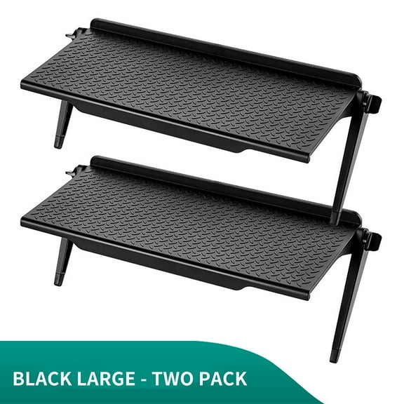 mtvxesu Tool Storage, Punch-free Computer Monitor Rack Plastic TV Set-top Box Screen Bracket Router Storage Rack 2pc Storage Shelf with Drawers Shelf Storage
