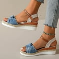 thumbnail image 1 of mtvxesu Women Sandals, Women's Summer Size Wedge Fish Mouth Roman Sandals Sandals for Women 2024 Beach Shoes, 1 of 6