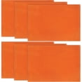 thumbnail image 1 of mubwai Orange Fall Placemats Set of 6, 12x18 Inch Washable Easy to Clean Heat-Resistant Anti-Skid Indoor Outdoor Table Mats for Holiday Party Kitchen Dining Room Decoration, 1 of 7