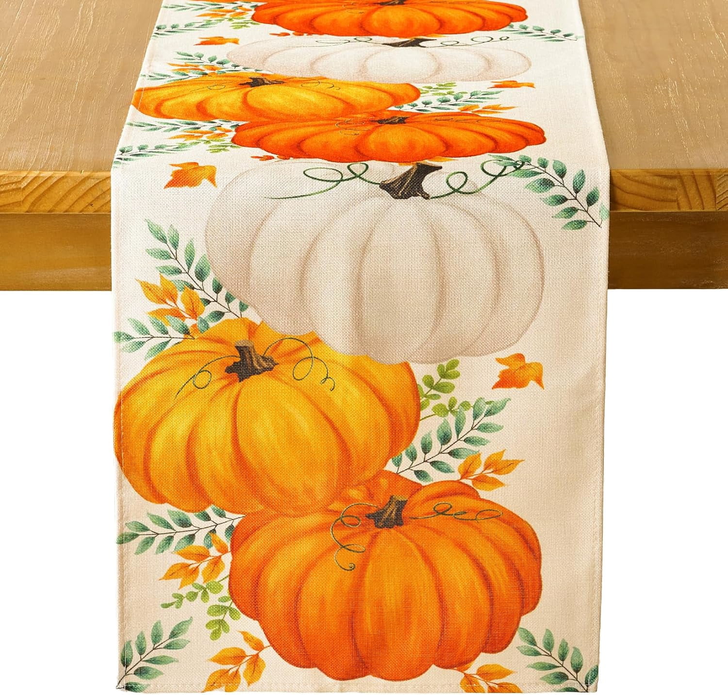 mubwai Thanksgiving Table Runner, Fall Table Runner with Pumpkins and ...