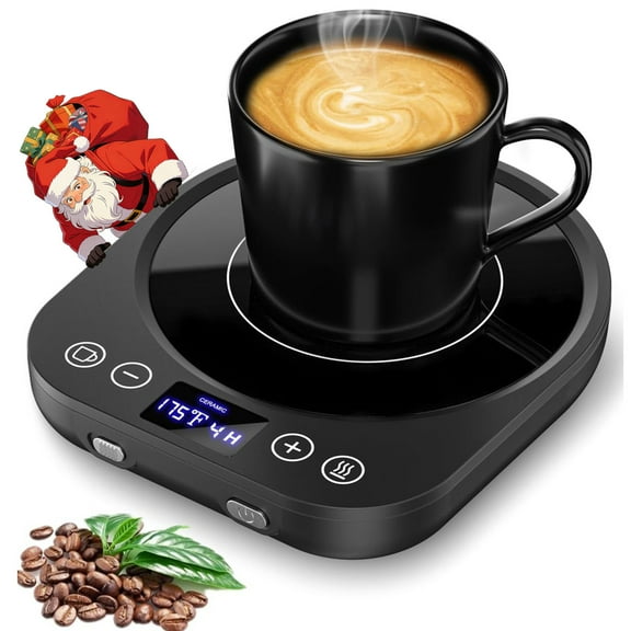 MQUPIN Coffee Mug Warmer, Upgrade Gravity-Induction Cup Warmer with 9 Temperature Settings, 4H Auto Shut-off & 1-9 Hour Timer for Home & Office