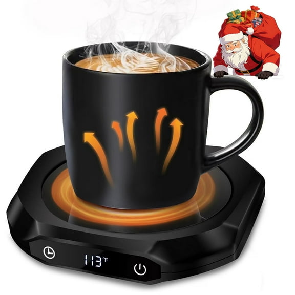 MQUPIN Coffee Mug Warmer, Mug Warmer for Desk with 3 Temperature Settings(113°F/131°F/167°F), Electric Beverage Warmer with 12H Timer and 4H Auto-Shut Off , Tea Warmer for Office Desk