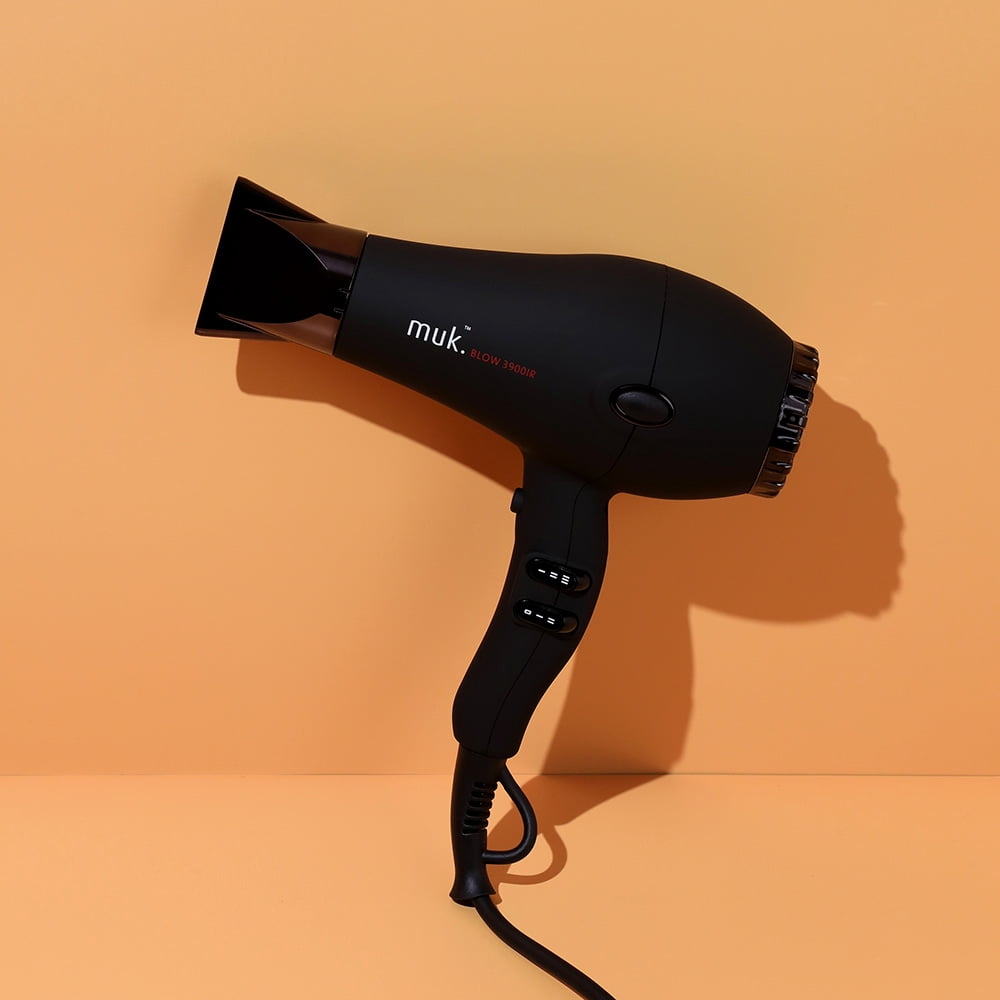 Muk Blow 3900IR Hair Dryer Black, 2300W Professional Hair Dryer