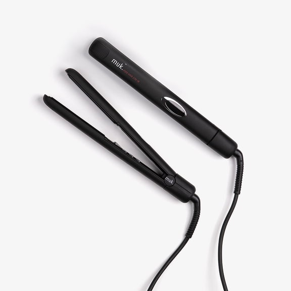 Muk Style Stick 230IR, Infrared Hair Straightener, Tourmaline Ceramic Flat Iron, Anti Frizz Styling Iron with Digital Temperature Display