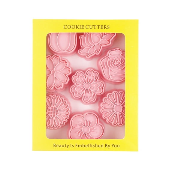 multicolor Silicone Flower Shaped Baking Molds For Cookies And Petals #2uv64