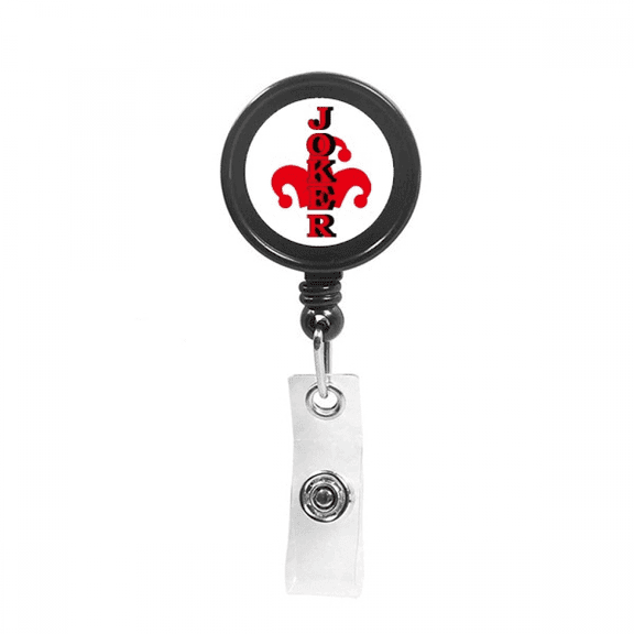 multicolour playing card  Retractable Keychain Badge Holder ID Badge