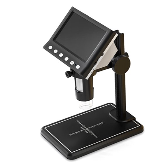 multifunction Digital Microscope with 4.3 Inch Display Portable Digital Microscope for Textiles Fiber & Coin Observation