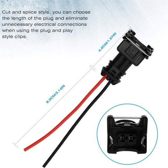 multiple Vehicle OBD1 Fuel Injectors Plugs Heavy Duty 25A Current Capacity Wiring Clips Temperature Resistant for