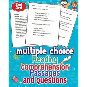 multiple choice reading comprehension passages and questions 5th grade: 159 pages of diverse reading passages (Paperback)