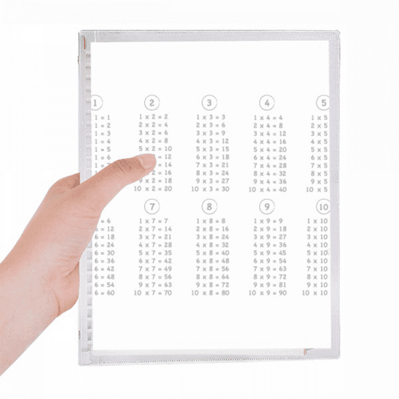 multiplication table math study number notebook loose diary refillable journal statiry
