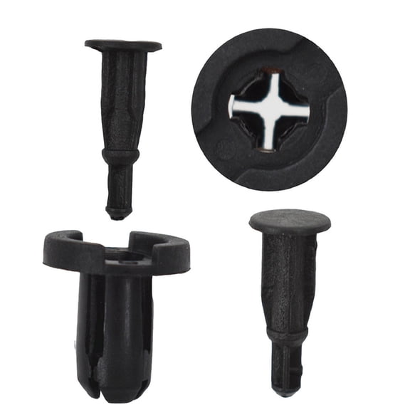 munirater 100 Pcs 10mm Clips Plastic Push Type Rivet Retainer Fastener for Honda 91503-SZ5-003