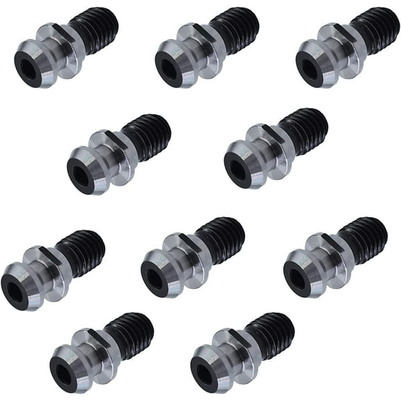 munirater 10Pcs Hollow Pull Stud Retention Knob CAT40 45 Degree 0.74 Inch Fit for CNC Machining Machines