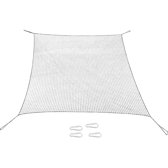 munirater 10x10Ft Baseball Softball Backstop Net, Heavy Duty Sports Netting Barrier, Sport Safety Nets, Hooks Included, for Basketball Golf Soccer