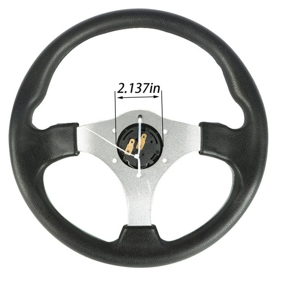 munirater 13 Inch Golf Cart Carbon Fiber Steering Wheel Replacement for Yamaha EZGO Club Car
