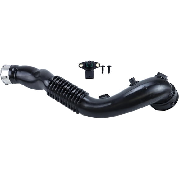 munirater 13717604033 Intercooler Pipe Hose Supercharged Intake Pipe Replacement for 2012-2016 335i 435i X3