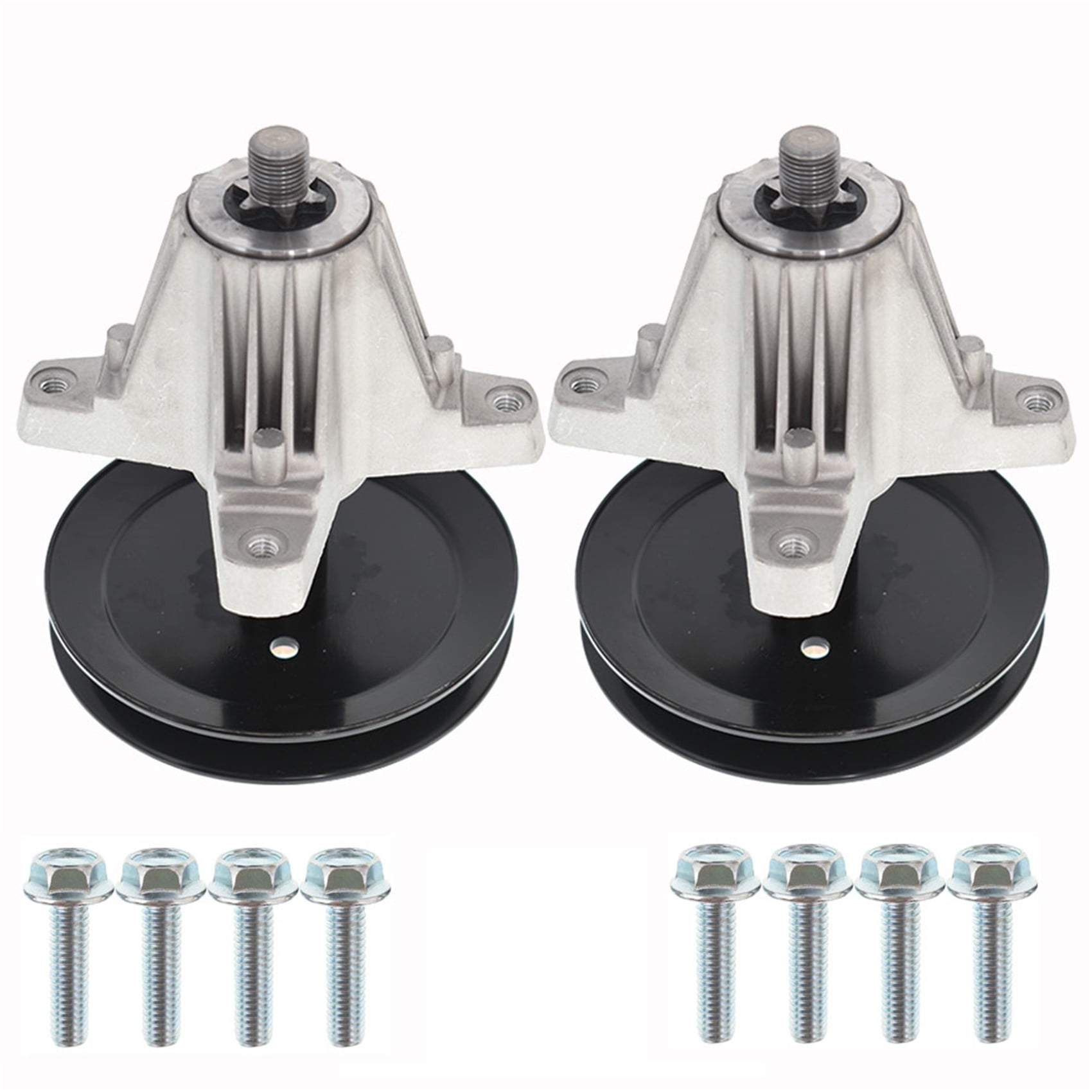 munirater 2-Pack 918-06991 Spindle Assembly W/Pulley Bolt Replacement for Troy Bilt MTD 42In Deck Lawn Mower Replaces 918-06991 618-06991