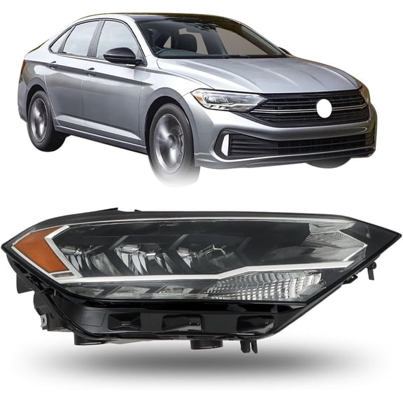 munirater 2019-2023 Volkswagen Jetta Non-Projector LED Headlight Headlamp Passenger Side