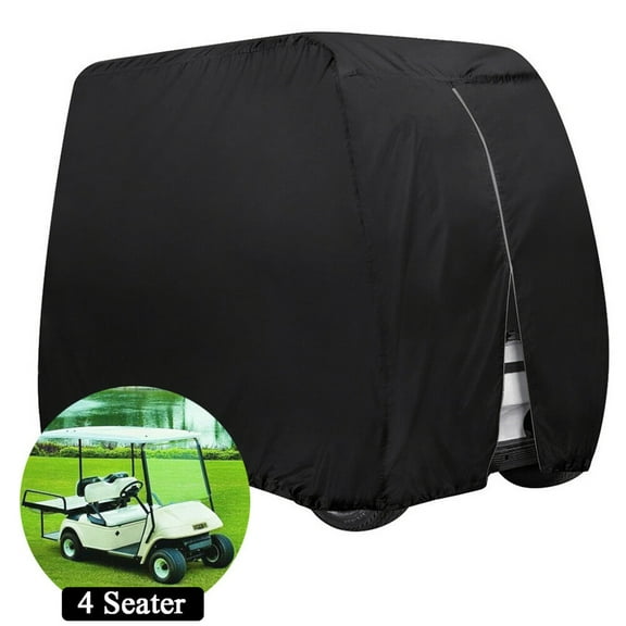 munirater 4 Passengers Golf Cart Cover Waterproof for EZGO Club Car Yamaha Zipper Storage