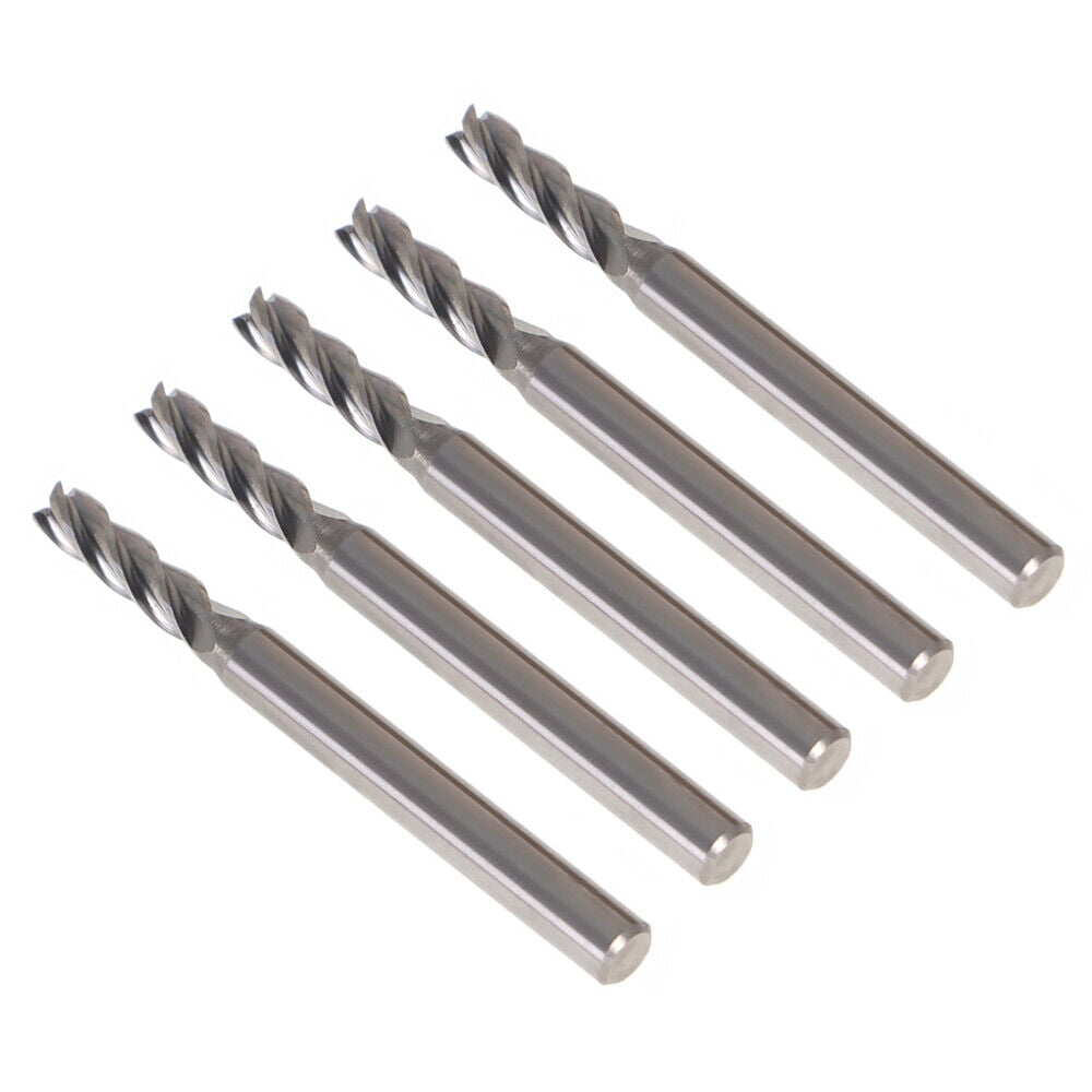 munirater 5× 5/32" 4 Flute Carbide End Mill 2" Overall Length