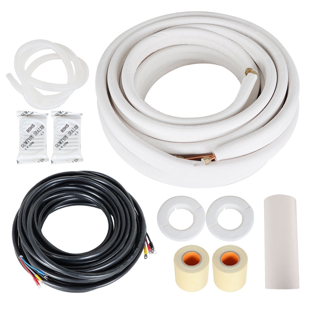 Mini Split Installation Tools munirater 50 Feet Install Kit For Mini Split Heat Pump Systems 1/4
