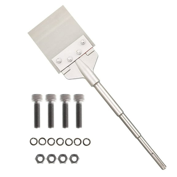 munirater 6 Inch x 25 Inch Floor Scraper, Wide Tile Removal Bit with Long Handle and Heavy Duty Blade Replacement for All SDS-Max Rotary Hammer Drills