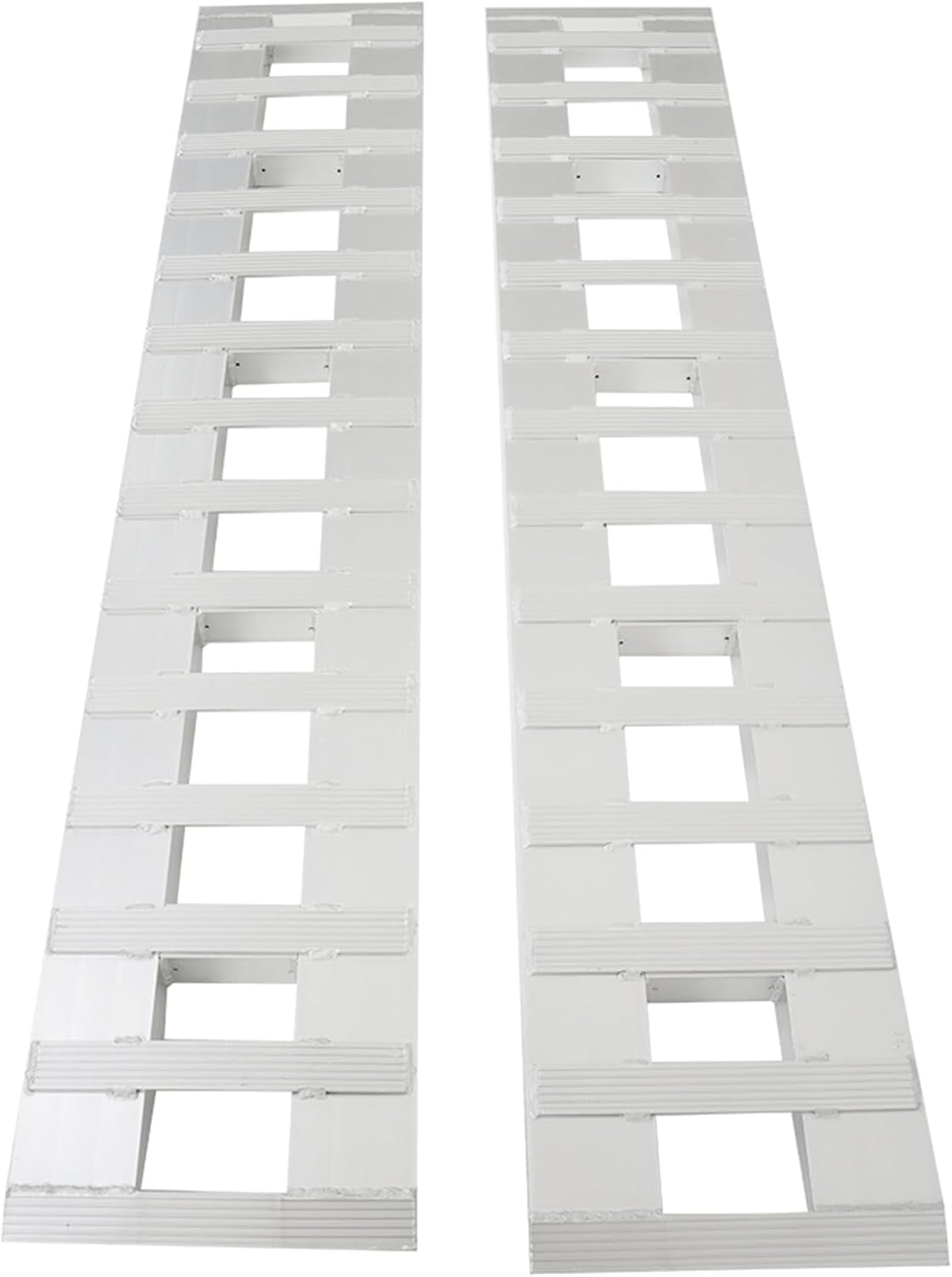 munirater 80 x 15 Inch Aluminum Trailer Ramps 6000Lbs Total Hook Attaching End Replacement for Loading Car Truck Tractor ATVs UTVs