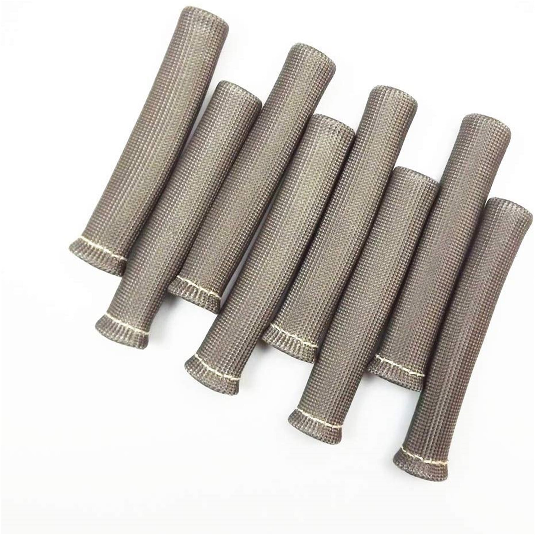 Labwork Spark Plug Wire Boots Heat Shield Protector Sleeve SBC 350 454 1200 Degrees Fahrenheit Gray 8 Pcs