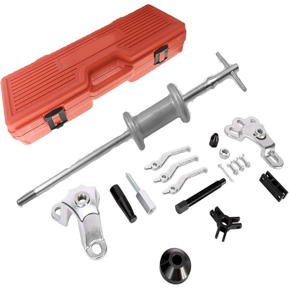 munirater 9 Way Slide Hammer Puller Front Wheel Rear Axle Dent Shaft Hub Bearing Remover Tool Kit