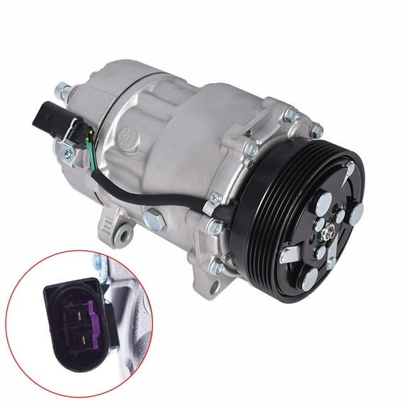 munirater A/C Compressor And Clutch Fit For 2001-2004 Volkswagen Jetta 1.8L 1.9L 2.0L 2.8L