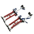 thumbnail image 1 of munirater Adjustable Drywall Stilts 18-30 Inch Aluminum Alloy Stilts for Painting or Cleaning Red, 1 of 10