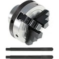 thumbnail image 1 of munirater Chuck 3 Inch 3 Jaw Chuck for 1 Inch x 8 TPI Axis Lathe and Drill Press Mini Milling Machine, 1 of 5